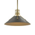 Hubbardton Forge Henry Medium Steel Shade Pendant Model: 134550-SKT-MULT-82-85