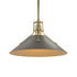 Hubbardton Forge Henry Medium Steel Shade Pendant Model: 134550-SKT-MULT-82-85