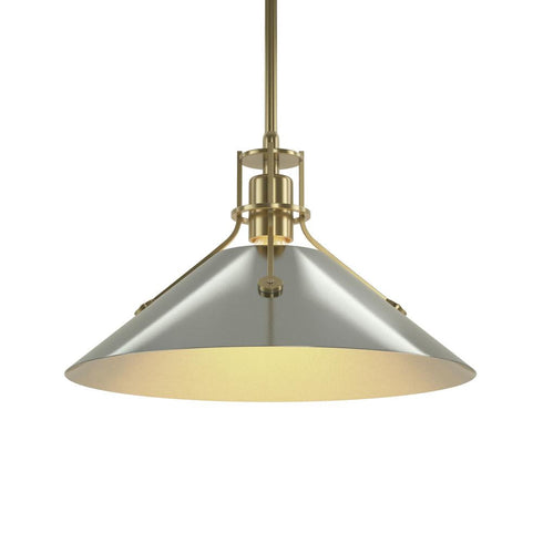 Hubbardton Forge Henry Medium Steel Shade Pendant Model: 134550-SKT-MULT-82-85