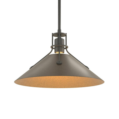 Hubbardton Forge Henry Medium Steel Shade Pendant Model: 134550-SKT-MULT-82-85