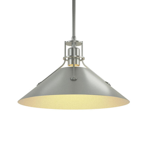 Hubbardton Forge Henry Medium Steel Shade Pendant Model: 134550-SKT-MULT-82-85