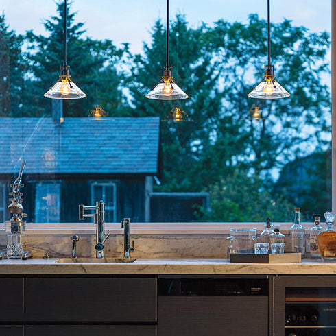 Hubbardton Forge Henry Mini Pendant in Bronze Finish Model: 184253-SKT-MULT-05-FD0673