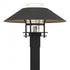 Hubbardton Forge Henry Outdoor Post Light in Coastal Oil Rubbed Bronze Finish Model: 344227-SKT-14-14-GG0026