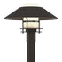 Hubbardton Forge Henry Outdoor Post Light in Coastal Oil Rubbed Bronze Finish Model: 344227-SKT-14-14-GG0026