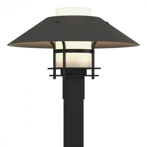 Hubbardton Forge Henry Outdoor Post Light in Coastal Oil Rubbed Bronze Finish Model: 344227-SKT-14-14-GG0026
