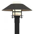 Hubbardton Forge Henry Outdoor Post Light in Coastal Oil Rubbed Bronze Finish Model: 344227-SKT-14-14-GG0026