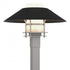 Hubbardton Forge Henry Outdoor Post Light in Coastal Oil Rubbed Bronze Finish Model: 344227-SKT-14-14-GG0026