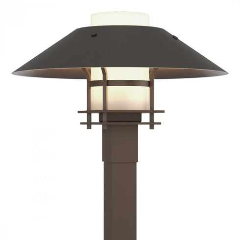 Hubbardton Forge Henry Outdoor Post Light in Coastal Oil Rubbed Bronze Finish Model: 344227-SKT-14-14-GG0026
