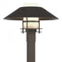 Hubbardton Forge Henry Outdoor Post Light in Coastal Oil Rubbed Bronze Finish Model: 344227-SKT-14-14-GG0026