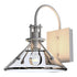 Hubbardton Forge Henry Small Glass Shade Outdoor Sconce in Coastal Oil Rubbed Bronze Finish Model: 302709-SKT-14-FD0673