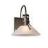 Hubbardton Forge Henry Small Glass Shade Outdoor Sconce in Coastal Oil Rubbed Bronze Finish Model: 302709-SKT-14-FD0673