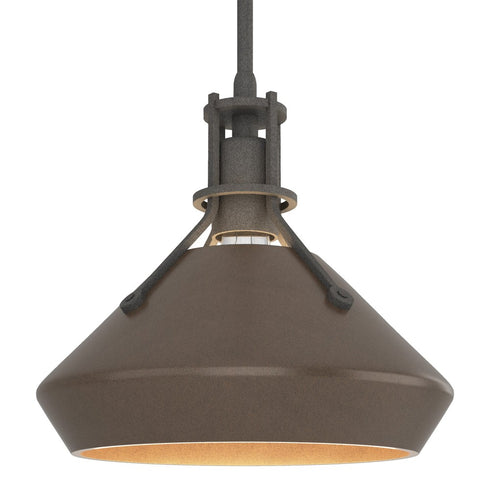 Hubbardton Forge Henry with Chamfer Pendant in Bronze Finish Model: 184251-SKT-MULT-05-05
