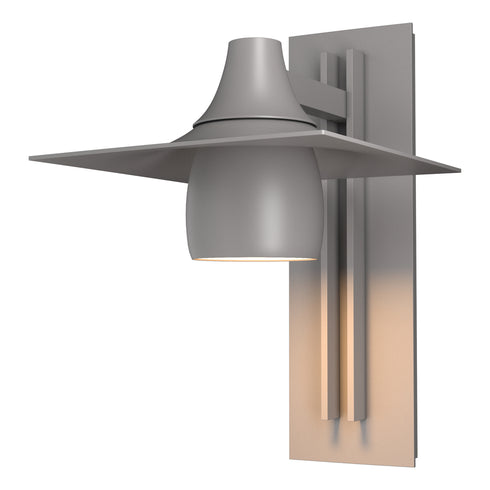 Hubbardton Forge Hood Large Dark Sky Outdoor Sconce in Coastal Oil Rubbed Bronze Finish Model: 306567-SKT-14