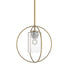 Hubbardton Forge Interlude Rhythm Mini Pendant in Bronze Finish Model: 187440-SKT-MULT-05-GG0160