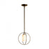 Hubbardton Forge Interlude Rhythm Mini Pendant in Bronze Finish Model: 187440-SKT-MULT-05-GG0160