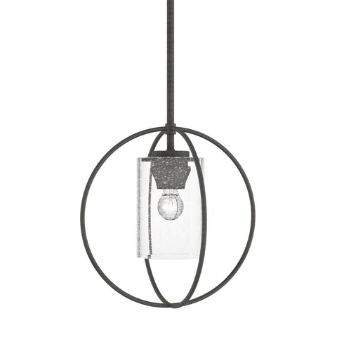 Hubbardton Forge Interlude Rhythm Mini Pendant in Bronze Finish Model: 187440-SKT-MULT-05-GG0160