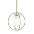 Hubbardton Forge Interlude Rhythm Mini Pendant in Bronze Finish Model: 187440-SKT-MULT-05-GG0160
