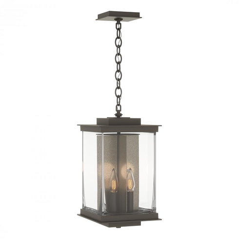 Hubbardton Forge Kingston Outdoor Large Lantern in Coastal Oil Rubbed Bronze Finish Model: 356840-SKT-14-81-ZM0703