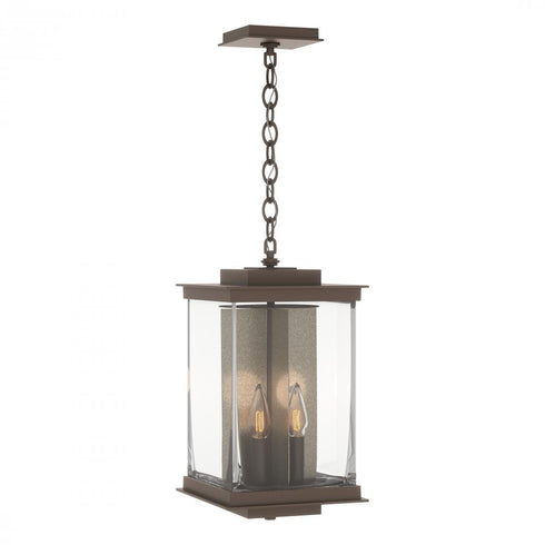 Hubbardton Forge Kingston Outdoor Large Lantern in Coastal Oil Rubbed Bronze Finish Model: 356840-SKT-14-81-ZM0703