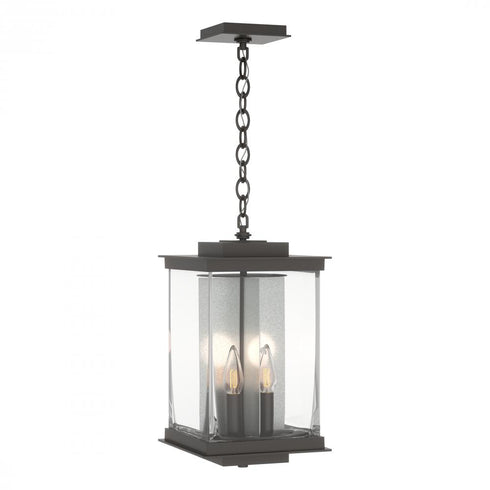 Hubbardton Forge Kingston Outdoor Large Lantern in Coastal Oil Rubbed Bronze Finish Model: 356840-SKT-14-81-ZM0703