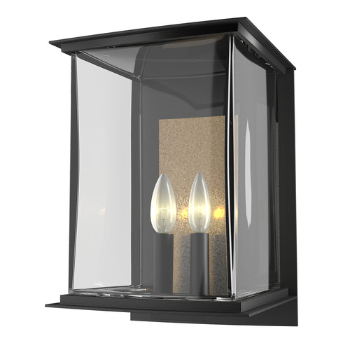 Hubbardton Forge Kingston Outdoor Large Sconce in Coastal Oil Rubbed Bronze Finish Model: 304842-SKT-14-81-ZM0084
