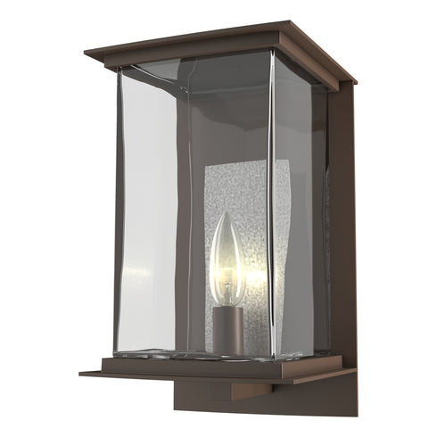 Hubbardton Forge Kingston Outdoor Medium Sconce in Coastal Natural Iron Finish Model: 304840-SKT-20-81-ZM0076