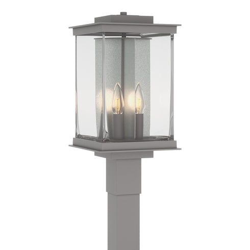 Hubbardton Forge Kingston Outdoor Post Light in Coastal Oil Rubbed Bronze Finish Model: 344840-SKT-14-81-ZM0703