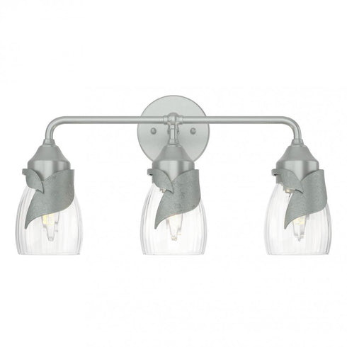 Hubbardton Forge Lapas 3 Light Bath Sconce in Black Finish Model: 201352-SKT-10-GG0330