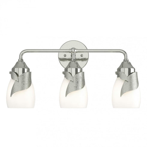 Hubbardton Forge Lapas 3 Light Bath Sconce in Black Finish Model: 201352-SKT-10-GG0330