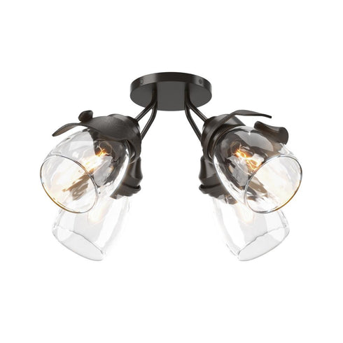 Hubbardton Forge Lapas 4 Light Semi Flush Model: 121371-SKT-14-GG0330