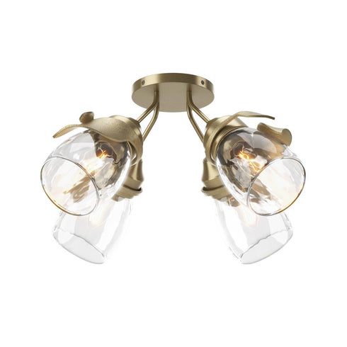 Hubbardton Forge Lapas 4 Light Semi Flush Model: 121371-SKT-84-GG0330