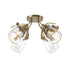 Hubbardton Forge Lapas 4 Light Semi Flush Model: 121371-SKT-84-GG0330