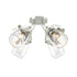 Hubbardton Forge Lapas 4 Light Semi Flush Model: 121371-SKT-85-GG0330