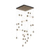 Hubbardton Forge Libra 10 Light Square LED Pendant Model: 139100-LED-STND-82-ZM0696