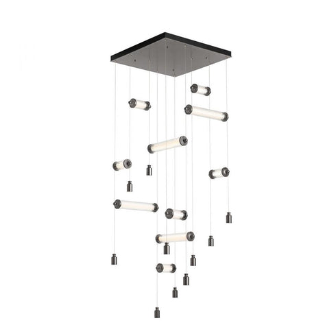 Hubbardton Forge Libra 10 Light Square LED Pendant Model: 139100-LED-STND-82-ZM0696