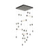 Hubbardton Forge Libra 10 Light Square LED Pendant Model: 139100-LED-STND-82-ZM0696