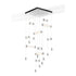 Hubbardton Forge Libra 10 Light Square LED Pendant Model: 139100-LED-STND-82-ZM0696