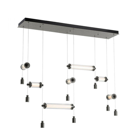 Hubbardton Forge Libra 7 Light Double Linear LED Pendant Model: 139101-LED-STND-07-ZM0696