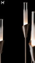 Hubbardton Forge Lilium 12 Light Chandelier in Dark Smoke Finish Model: 101706-SKT-07-WC0821