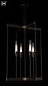 Hubbardton Forge Lilium 4 Light Chandelier in Oil Rubbed Bronze Finish Model: 101700-SKT-14-WC0821