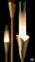 Hubbardton Forge Lilium 6 Light Chandelier in Modern Brass Finish Model: 101702-SKT-86-WC0821