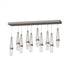 Hubbardton Forge Link 10 Light Blown Glass Rectangular Pendant Model: 131200-SKT-STND-85-YG0434
