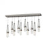 Hubbardton Forge Link 10 Light Blown Glass Rectangular Pendant Model: 131200-SKT-STND-85-YG0434