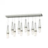 Hubbardton Forge Link 10 Light Blown Glass Rectangular Pendant Model: 131200-SKT-STND-85-YG0434