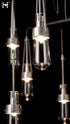 Hubbardton Forge Link 10 Light Clear Glass Mobile Pendant in Vintage Platinum Finish Model: 131149-SKT-STND-82-ZM0434