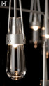 Hubbardton Forge Link 10 Light Clear Glass Mobile Pendant in Vintage Platinum Finish Model: 131149-SKT-STND-82-ZM0434