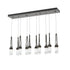 Hubbardton Forge Link 10 Light Clear Glass Rectangular Pendant Model: 131207-SKT-STND-14-ZM0434