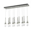 Hubbardton Forge Link 10 Light Clear Glass Rectangular Pendant Model: 131207-SKT-STND-14-ZM0434