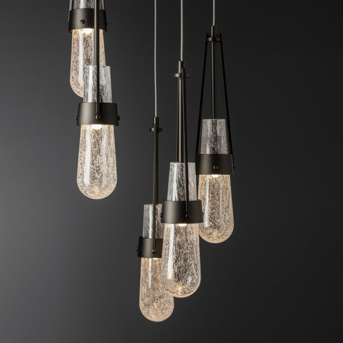 Hubbardton Forge Link 5 Light Blown Glass Pendant Model: 131120-SKT-LONG-20-YJ0434