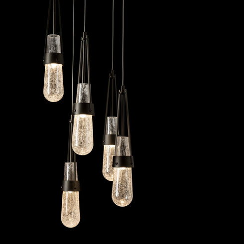 Hubbardton Forge Link 5 Light Blown Glass Pendant Model: 131120-SKT-LONG-20-YJ0434